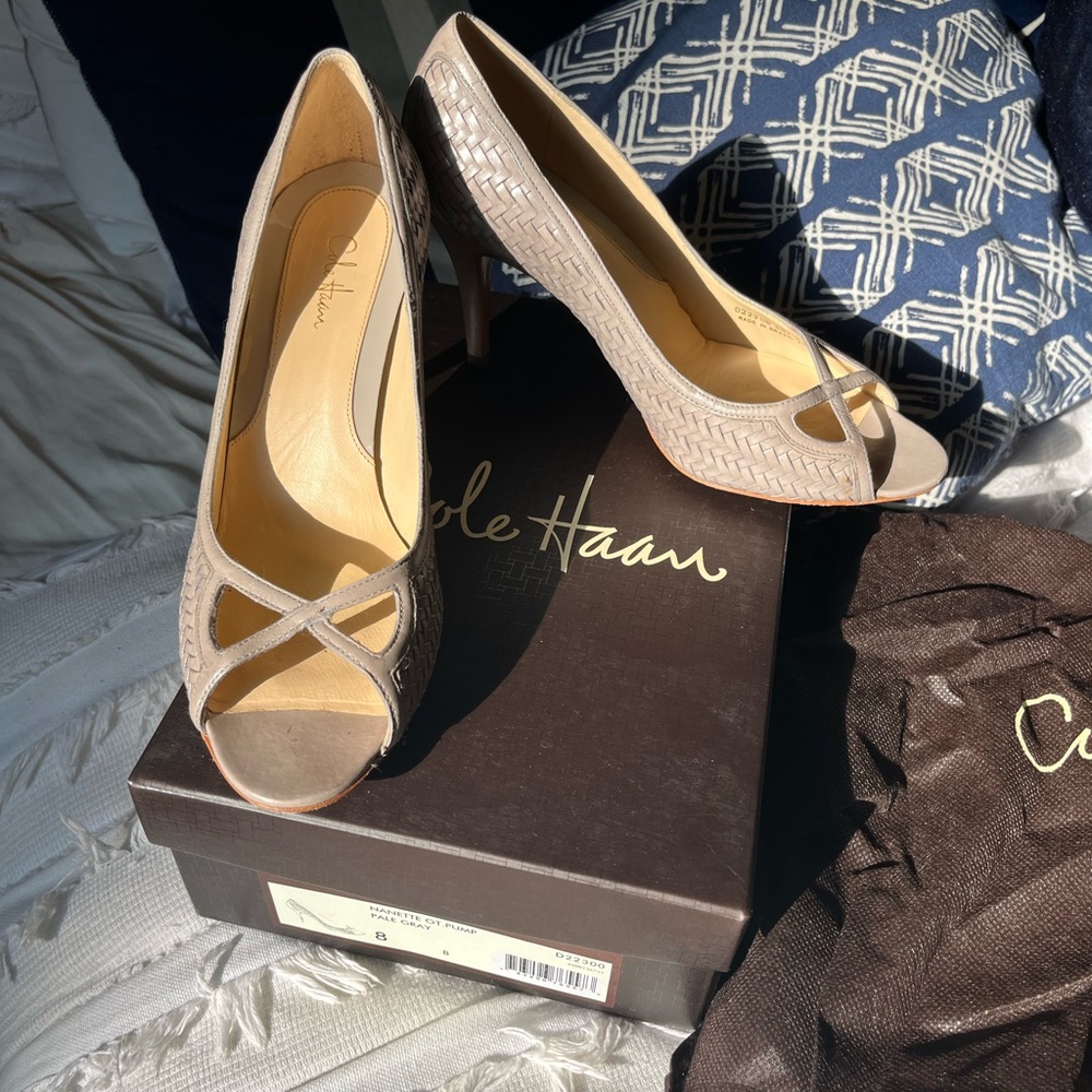Cole Haan Nanette OT. Pump in Pale Gray